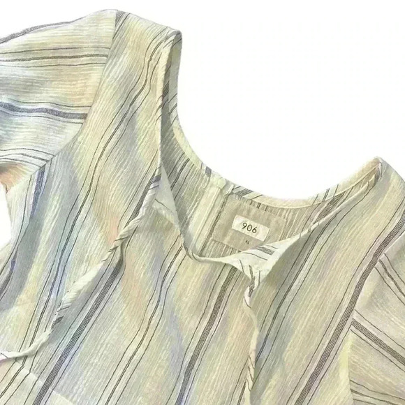 906 The Label Midi Dress Pin Striped 100% Rayon Size XL​ - Picture 4 of 8